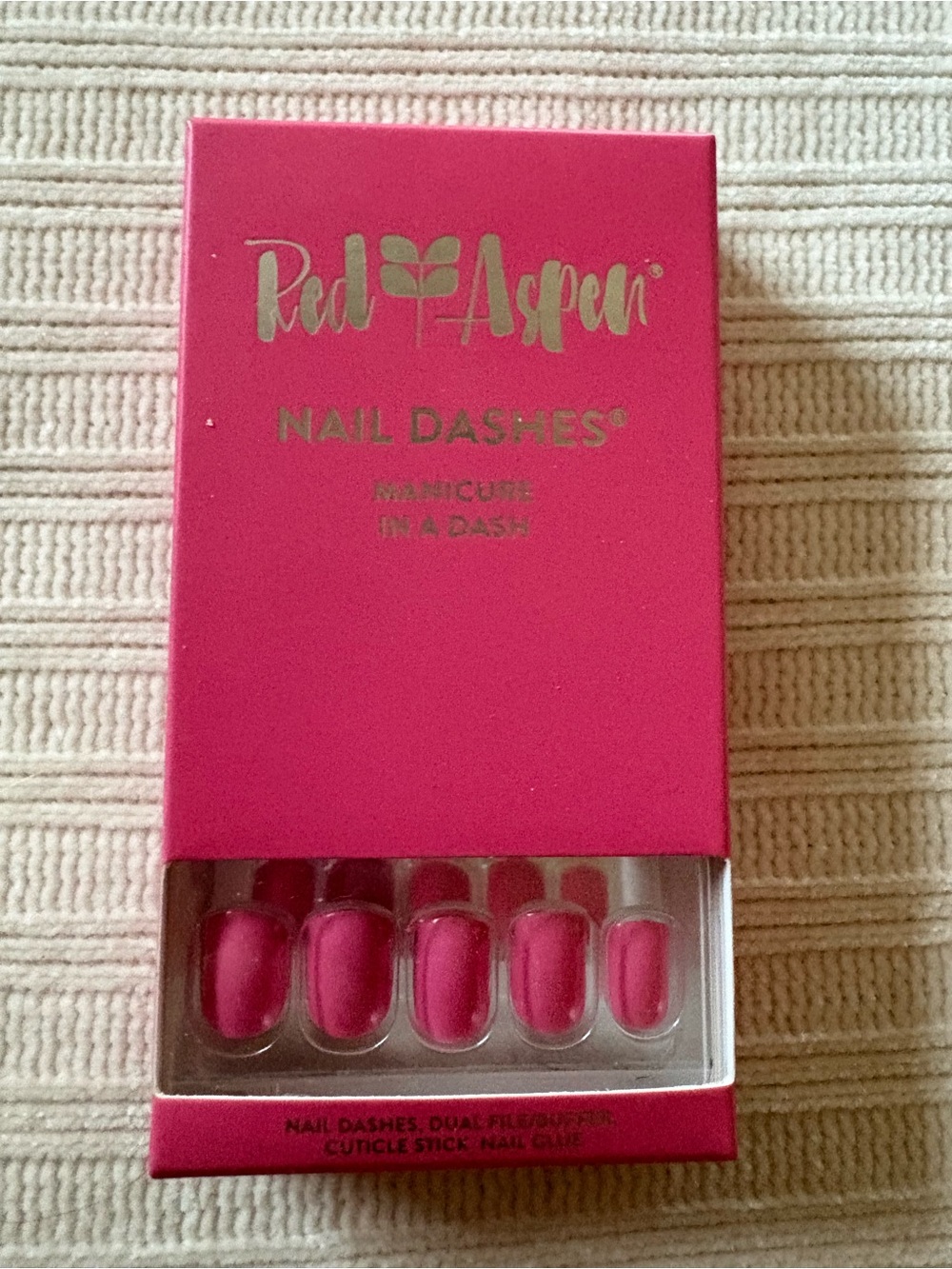 Red Aspen Pink Press-On Nails - Nail Dashes Kalis  Cactus Fruit